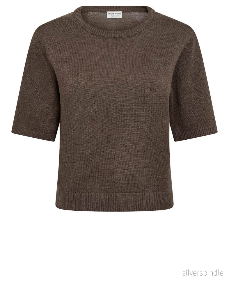 BS Eline Regular Fit T-Skjorta - Dark Brown