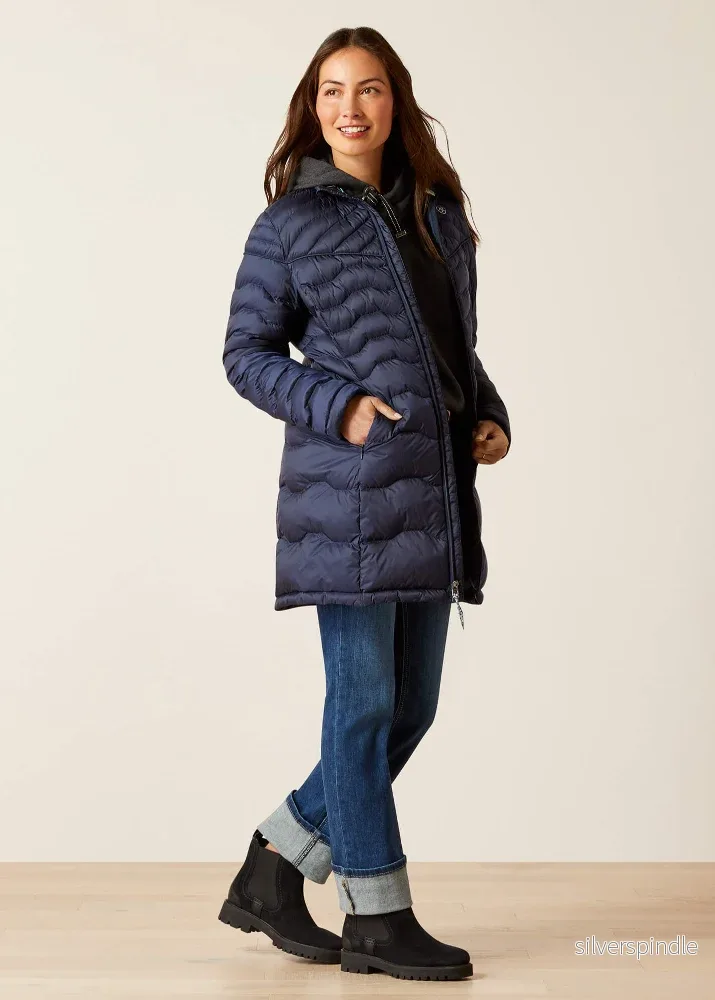 Ariat Ideal Down Coat Navy - Bild 3