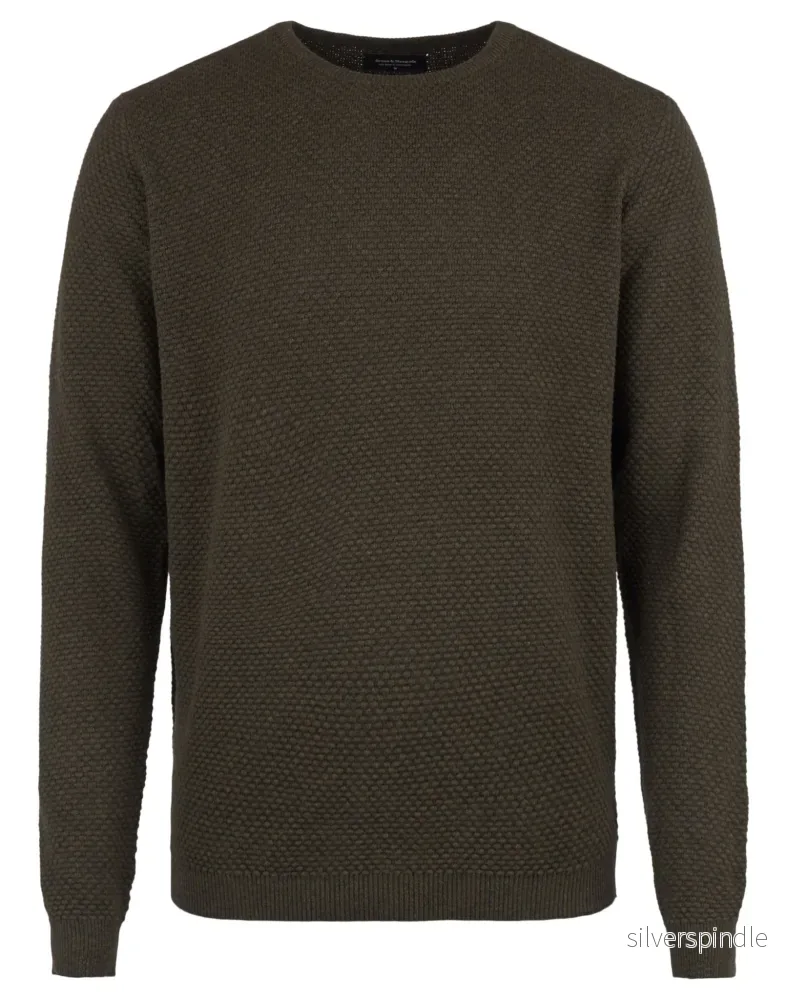 BS Nicolas Regular Fit Stickad tröja – Grön BS Nicolas Regular Fit Stickad tröja – Grön