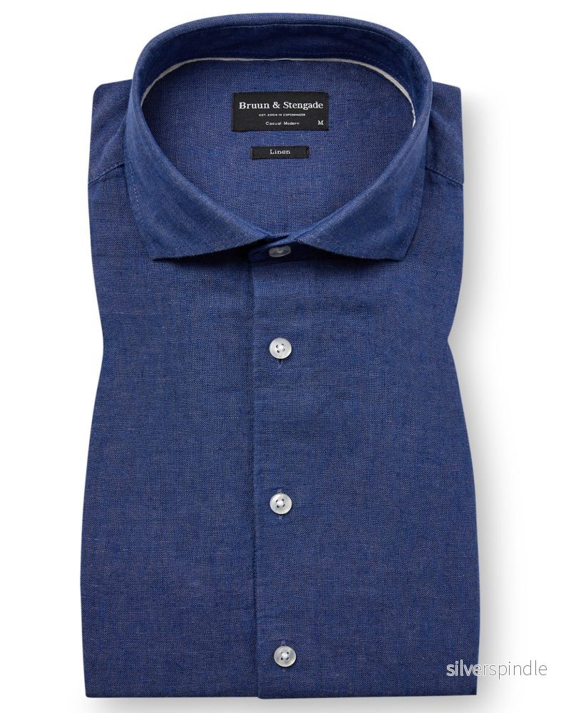 BS Tahaka Casual Modern Fit Skjorta - Blue
