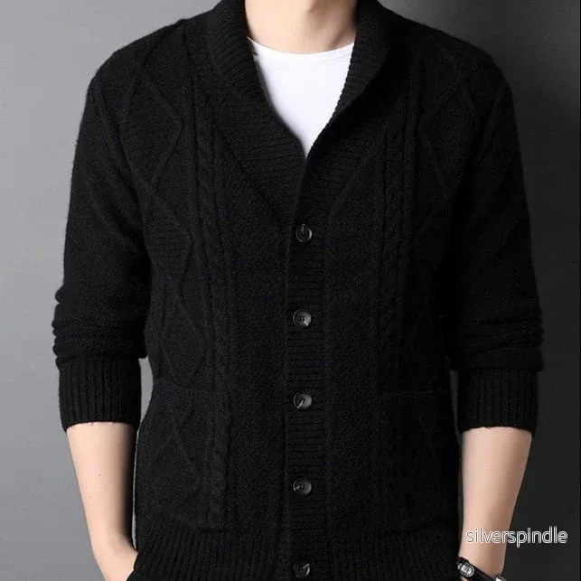 Liam | Avslappnad Långärmad Cardigan med Slagkrage Liam | Avslappnad Långärmad Cardigan med Slagkrage