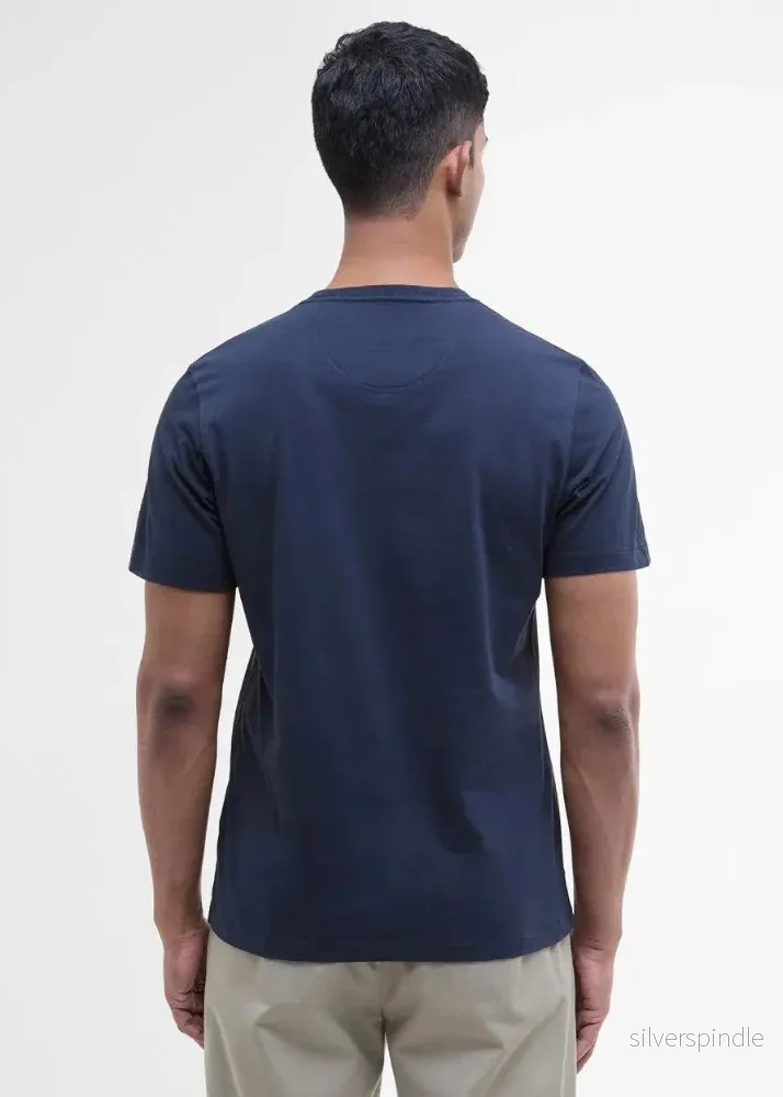 Barbour Essential Sports Tee Navy - Bild 3