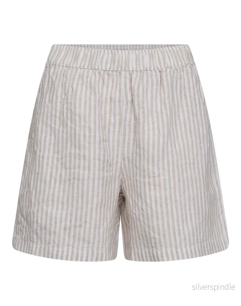 BS Ingeborg Shorts - Sand/Vit