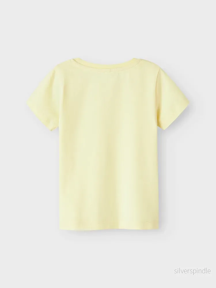 Enfärgad Gul T-shirt - Bild 2