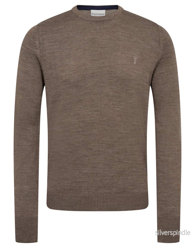 BS Jupiter Regular Fit Stickat - Brown