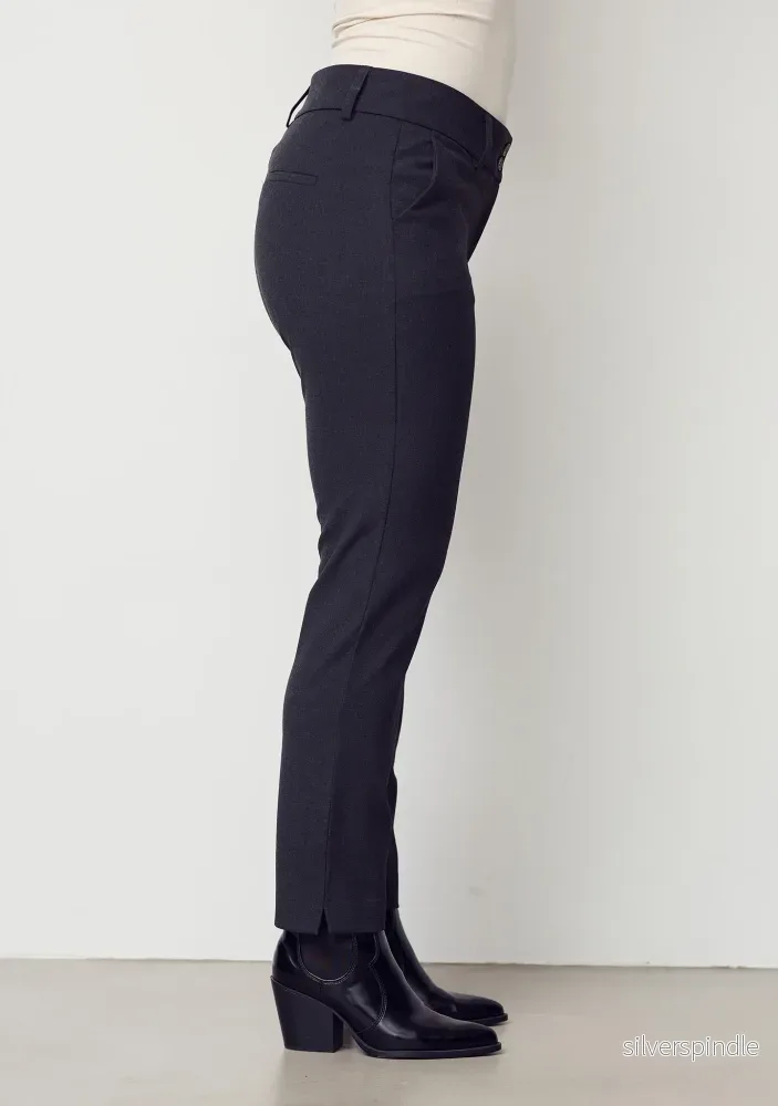 Firenze Stretch Chino - Dark Grey Melange - Bild 2
