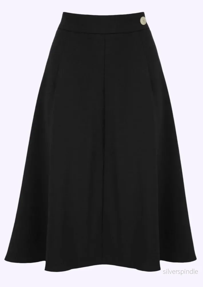 Classic A-line kjol - svart