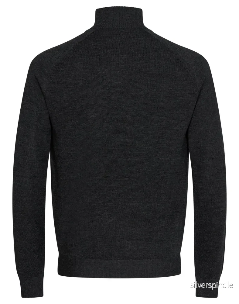 BS Gulbis Regular Fit Stickad tröja - Charcoal - Bild 2