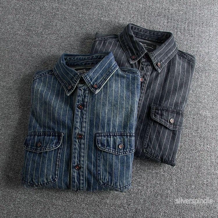 Ethan | Modern Randig Slim Fit Skjorta - Bild 2