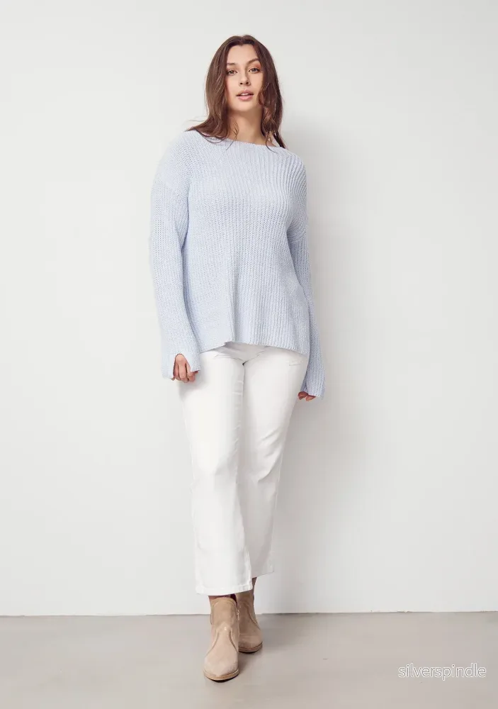 Gunda Knit Pullover – Light Blue Gunda Knit Pullover – Light Blue