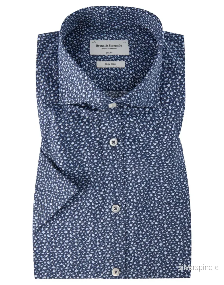 BS Braddock Slim Fit Skjorta – Dark Blue