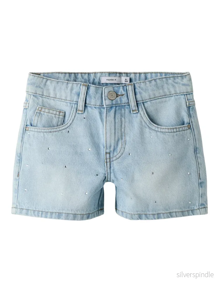 Jeans Shorts med strass stenar Jeans Shorts med strass stenar