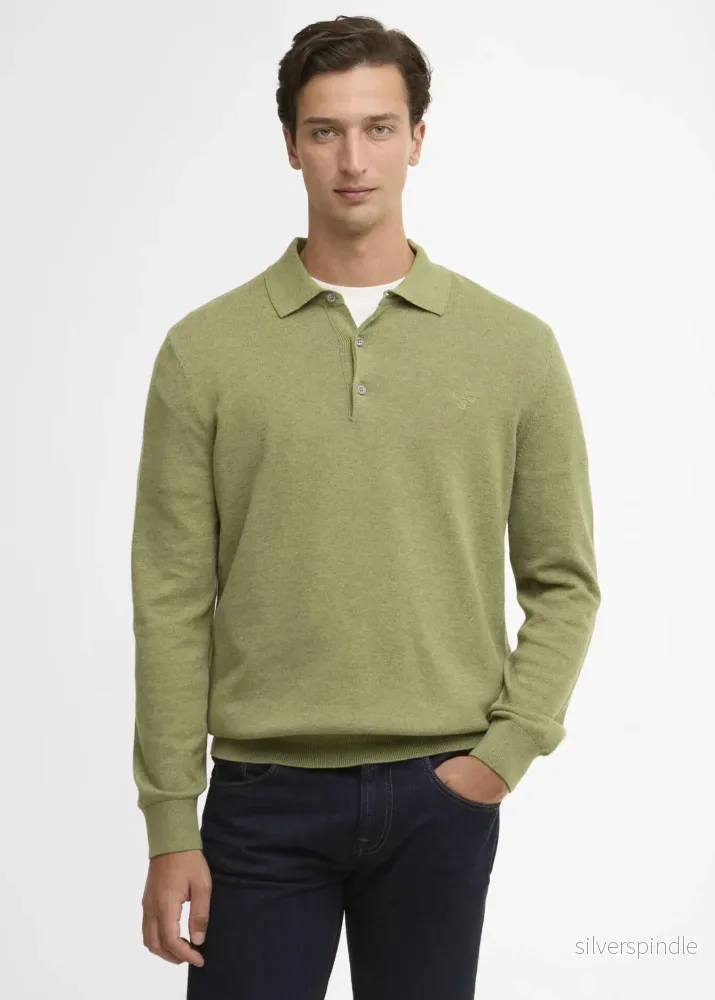 Barbour Pima Cotton Knit Polo Shirt Laurel GR Barbour Pima Cotton Knit Polo Shirt Laurel GR
