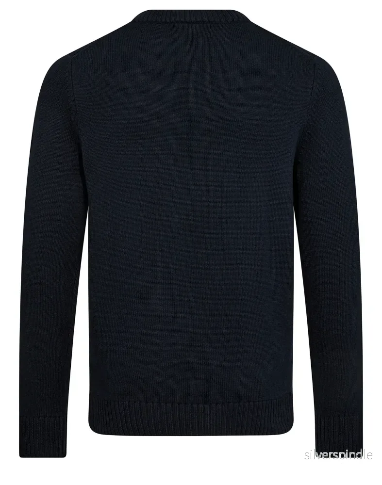 BS Thorstein Regular Fit Stickat - Navy - Bild 2