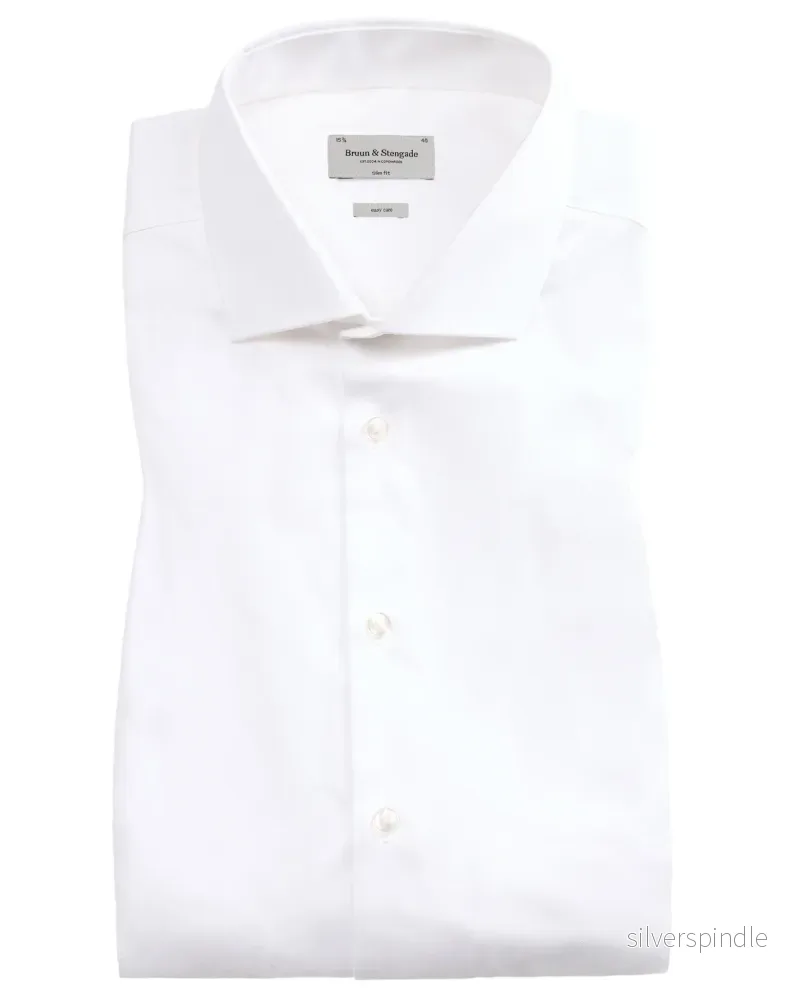 BS Marton Slim Fit Skjorta – White