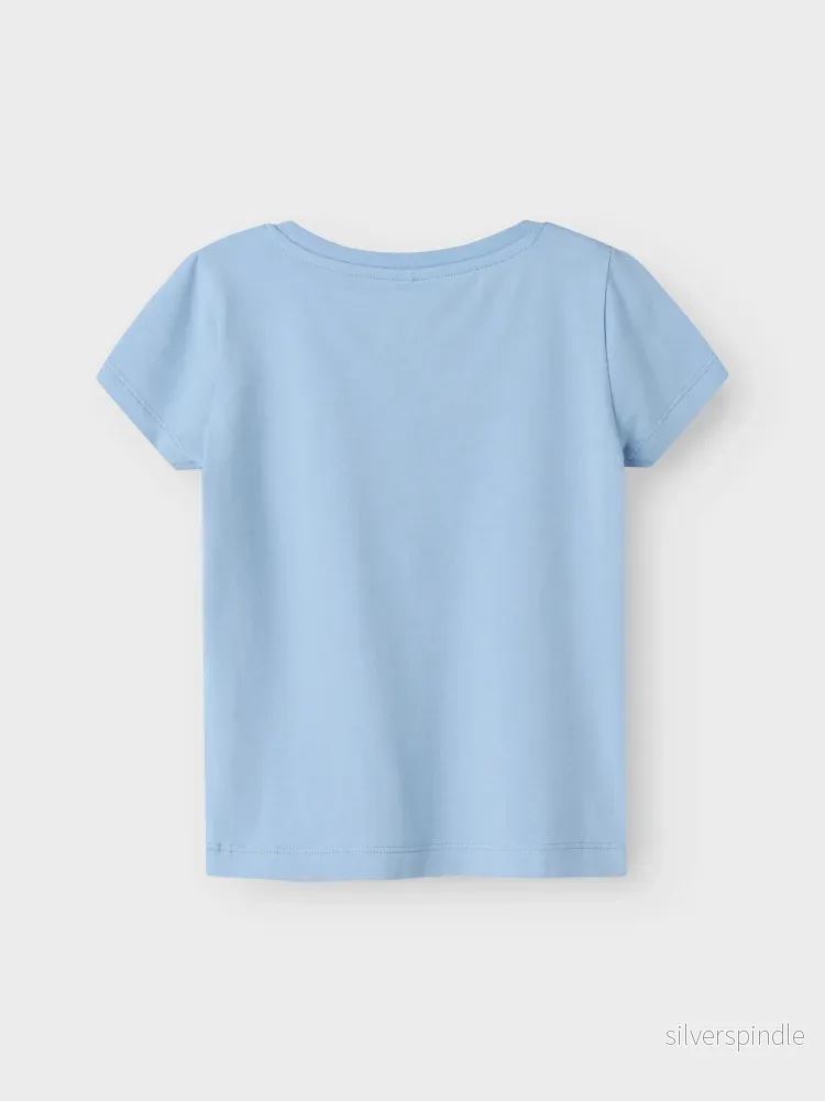 Enfärgad Blå T-shirt - Bild 2