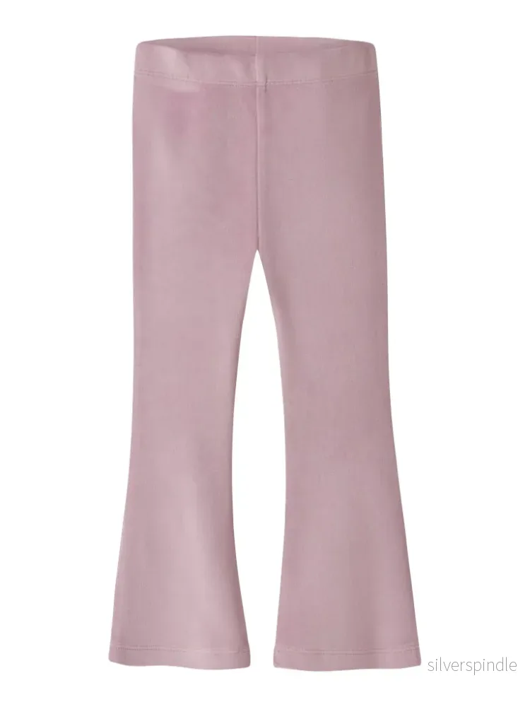 Velour Flared Byxor Velour Flared Byxor