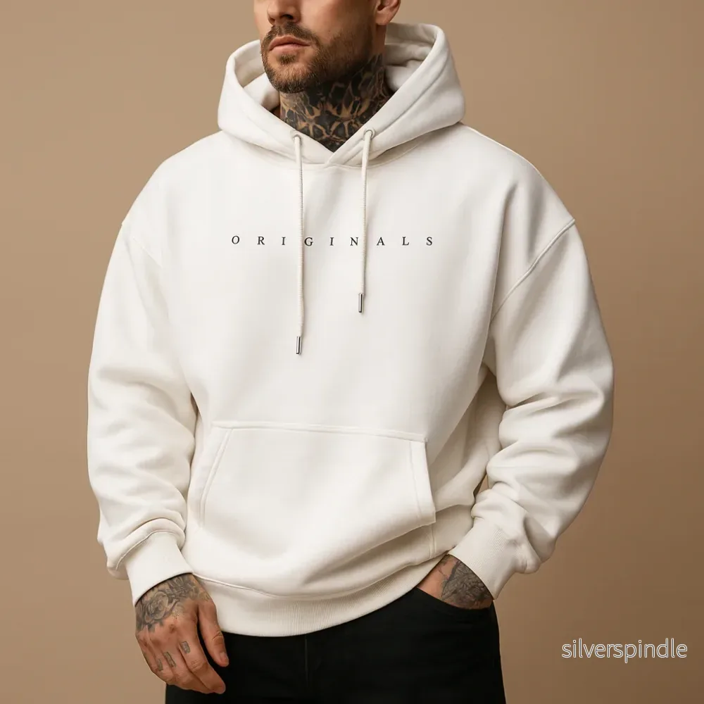 Klassisk Hoodie | Huvtröja för Män med Varmt Material | Mångsidig Stil för Komfort - Bild 2