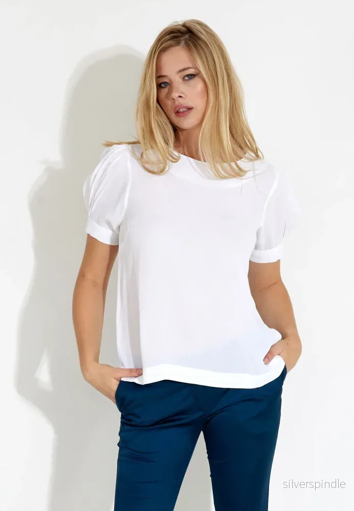 KELLY BLUS - Chalk white