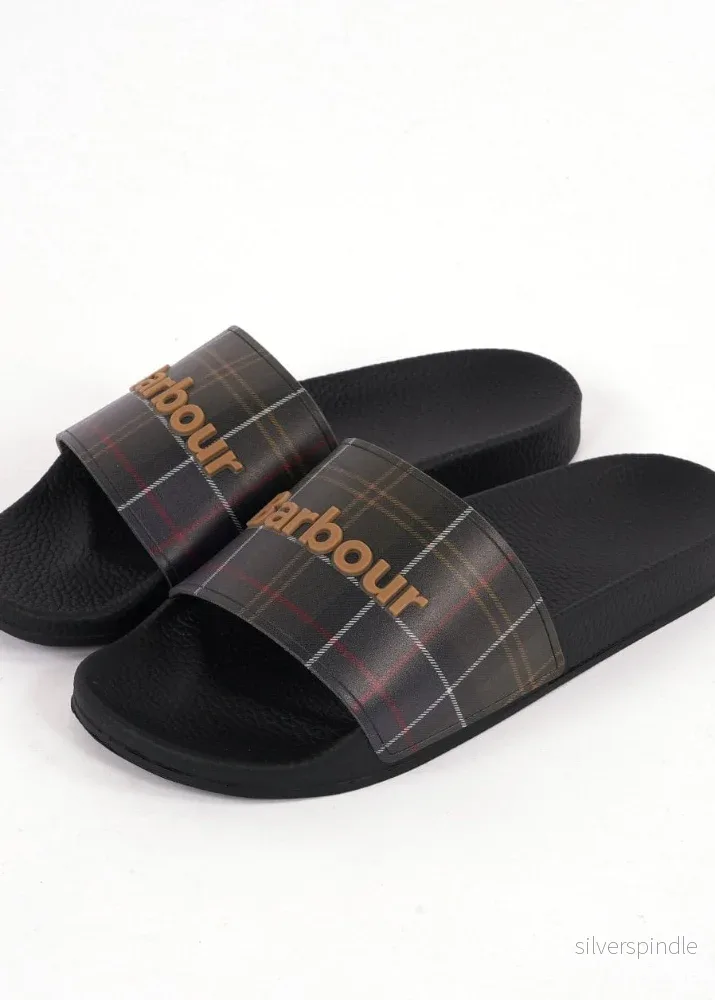 Barbour Classic Tartan Sliders