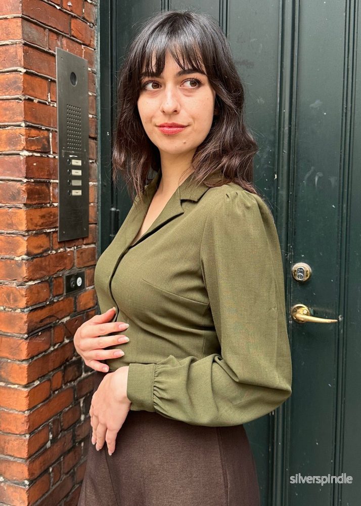 Daisy långärmad skjorta - mererad grön - Bild 2