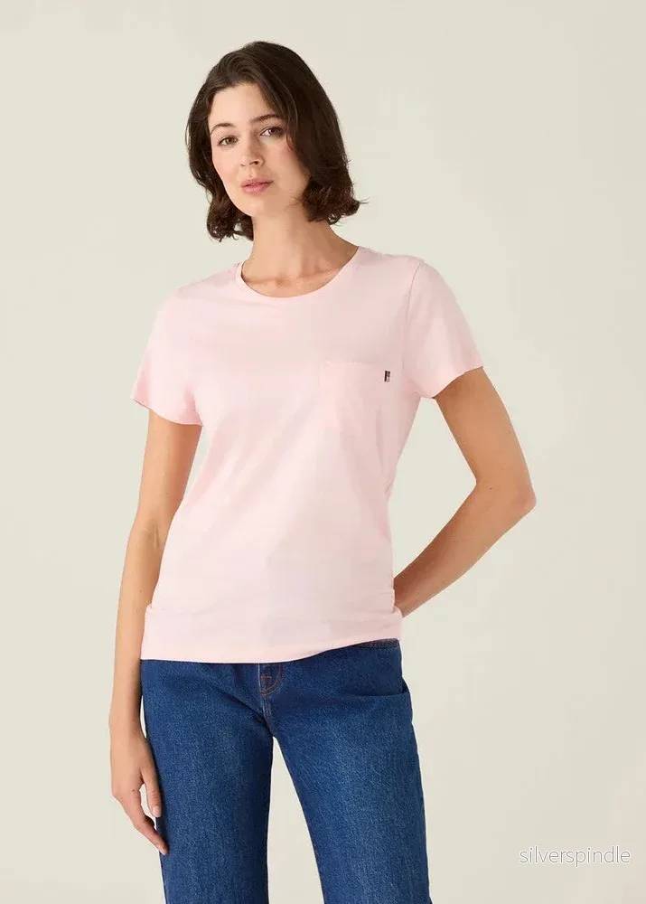 Lexington Cotton Modal Blend Classic Tee Pink