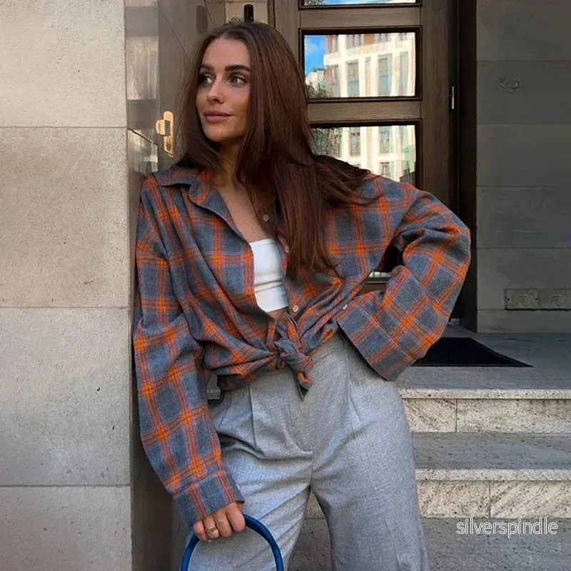 Emma | Oversized Vinter Skjorta med Rutmönster Emma | Oversized Vinter Skjorta med Rutmönster