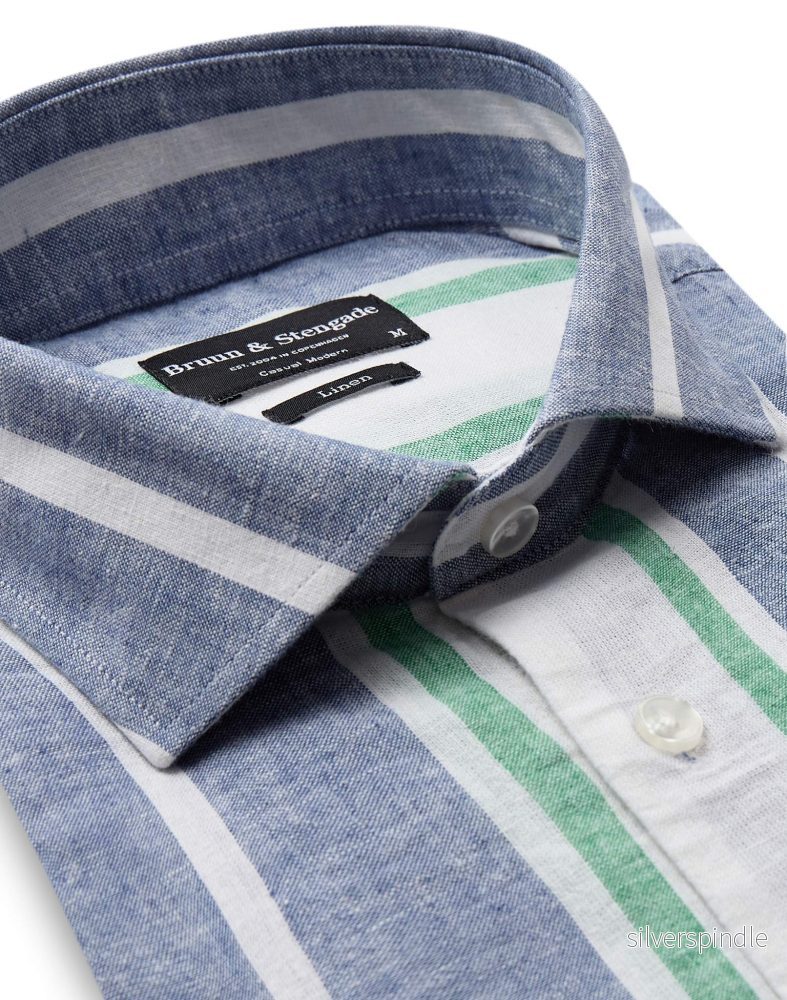 BS Maini Casual Modern Fit Skjorta - Blue/White - Bild 2