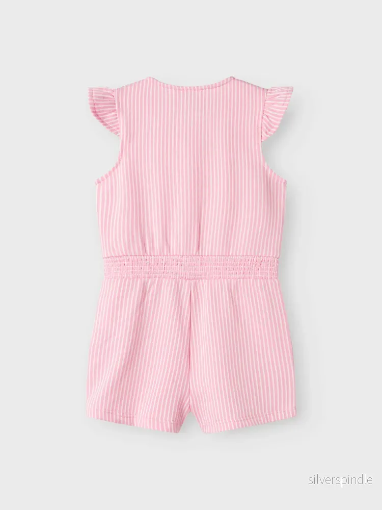 Randig Jumpsuit Shortsdress - Bild 2
