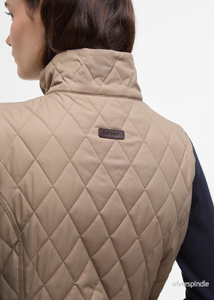 Barbour Keeper Wear Quilted Gilet Beige - Bild 3