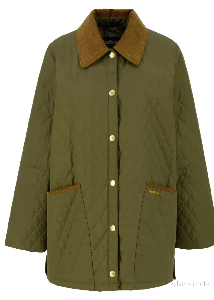 Barbour Goldmine Quilted Jkt Green - Bild 2