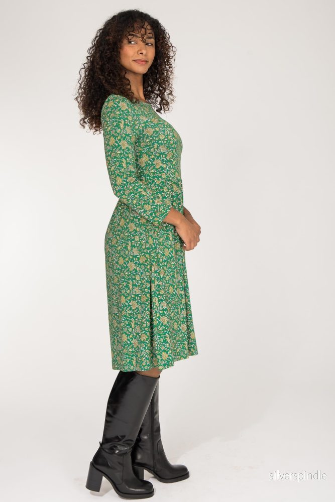 Ideal short jersey dress - Green - Bild 2