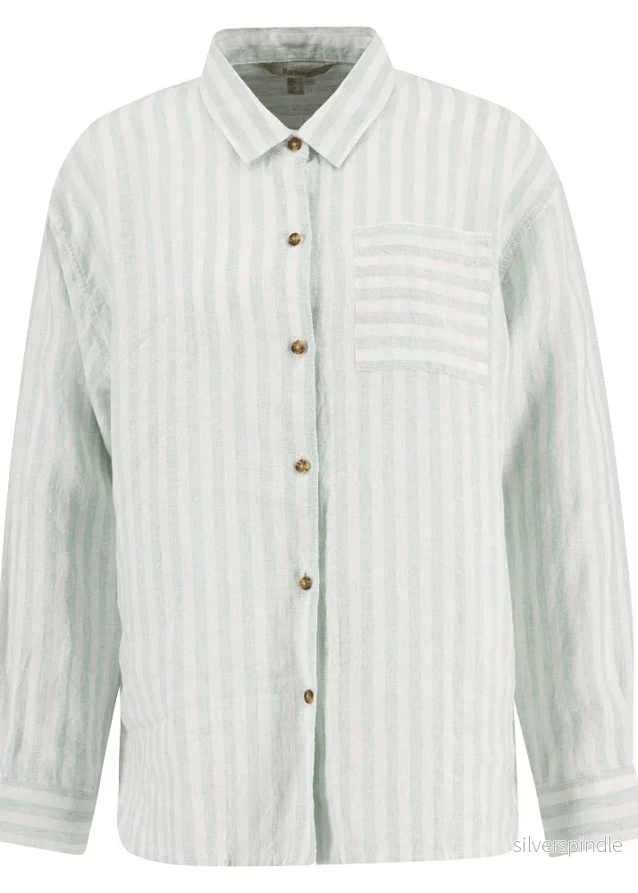 Barbour Annie Shirt Spearmint Stripe Barbour Annie Shirt Spearmint Stripe