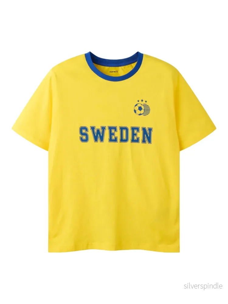 Jamie Sverige Fotbolls T-shirt Jamie Sverige Fotbolls T-shirt