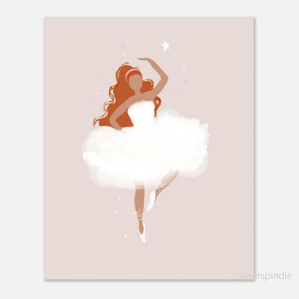 Ballerinaposter för Barnrum - Söt Silhuett - Bild 2