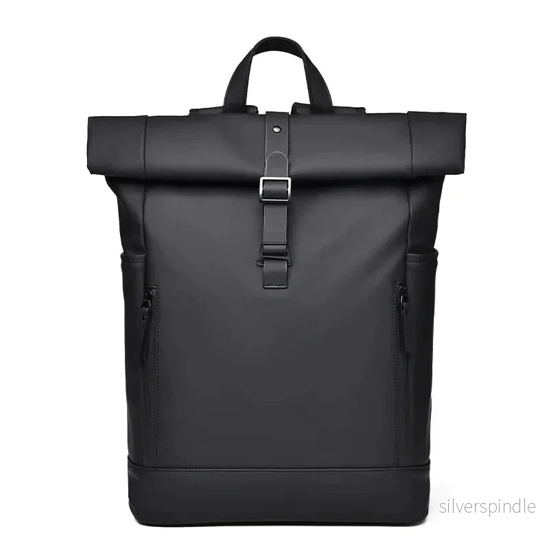 Vattentät Reseryggsäck med Rolltop Design och Justerbar Kapacitet | Perfekt för Äventyr och Pendling - Bild 2