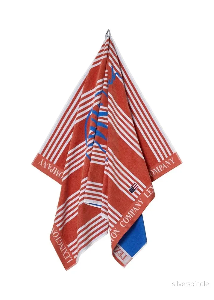 Lexington Long Island Beaches Cotton Velour Coral - Bild 2