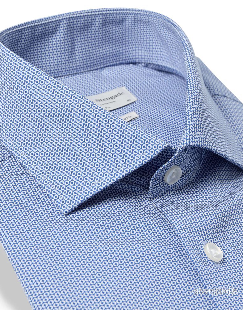 BS Wheeler Slim Fit Skjorta - Blue - Bild 2