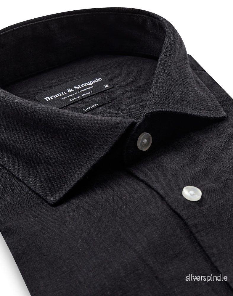 BS Antonelli Casual Modern Fit Skjorta - Black - Bild 2
