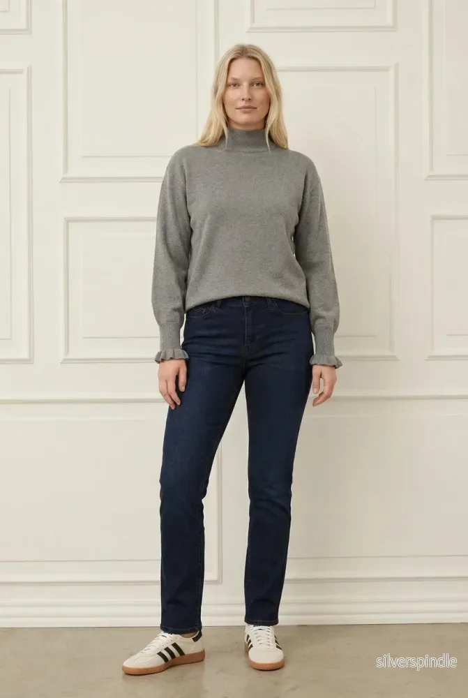 Frigga New Pullover - Grey Melange