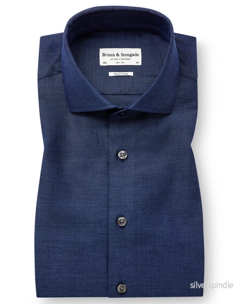 BS Joff Slim Fit Skjorta - Navy