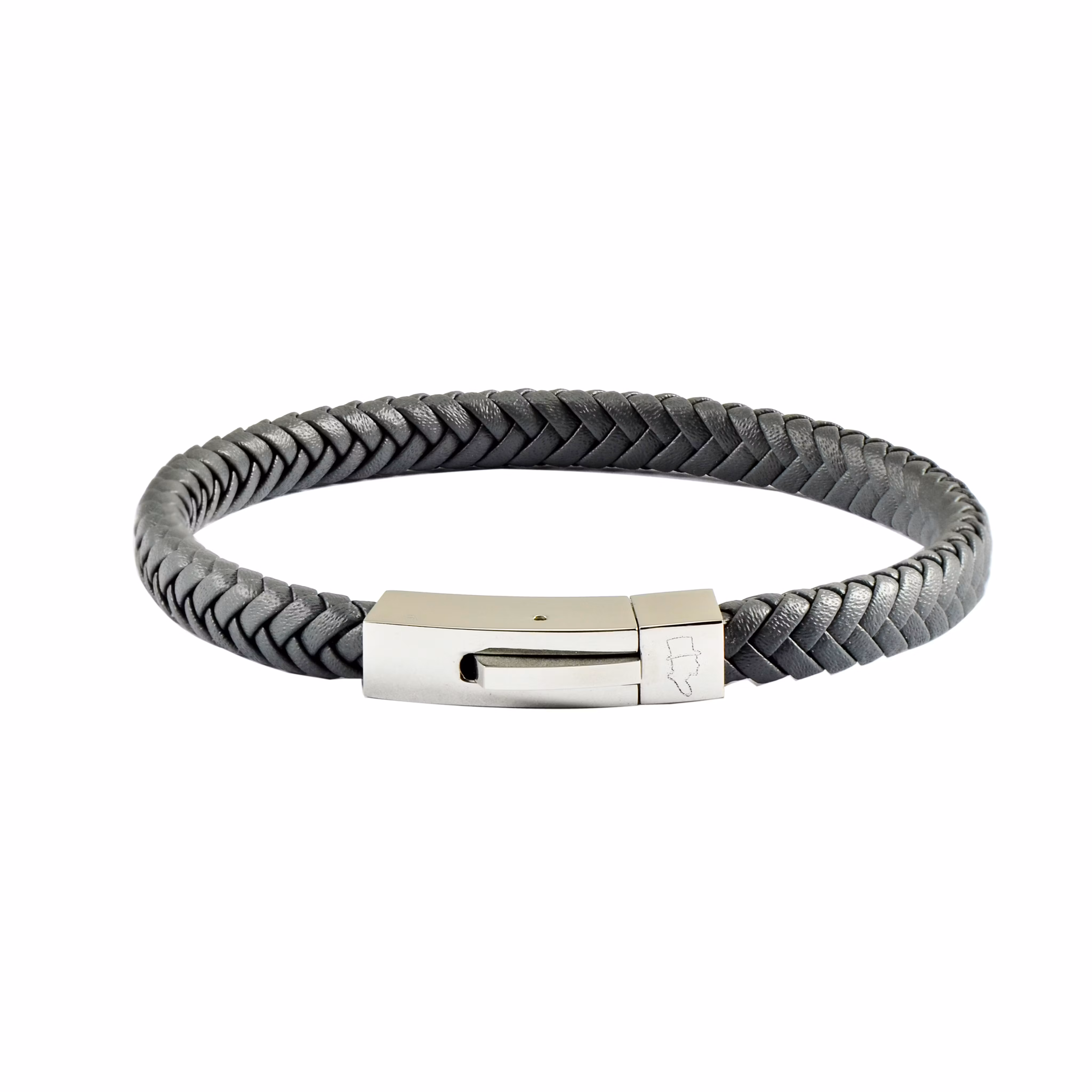 EDD LÄDERARMBAND SINGEL MÖRK GRÅ EDD LÄDERARMBAND SINGEL MÖRK GRÅ
