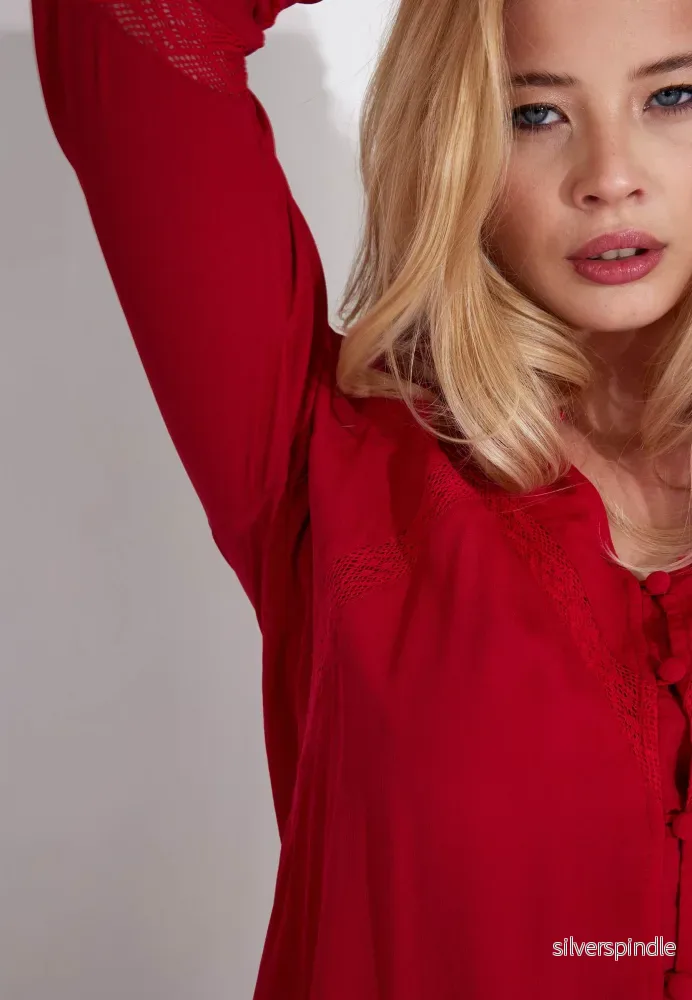 JULIA BLUS - Deep red - Bild 2