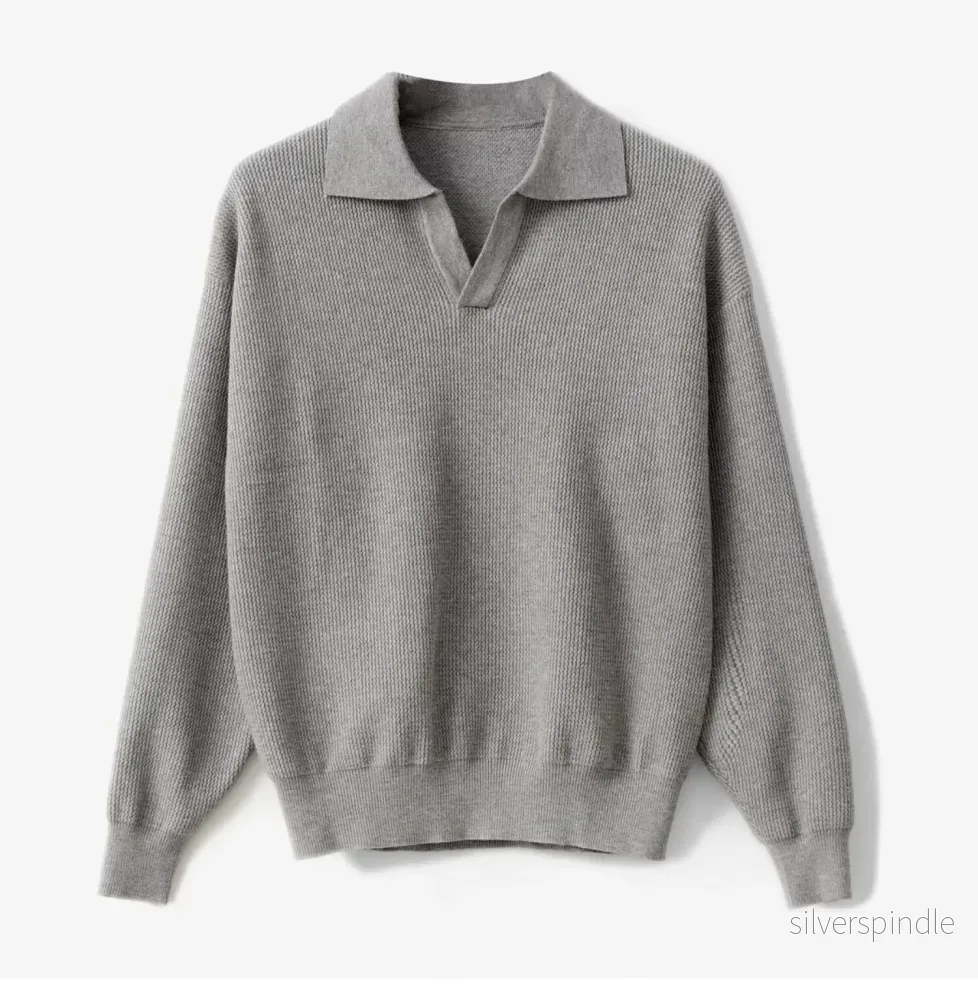 Ethan | Slim Fit Enfärgad Herr Tröja Med Långa Ärmar - Bild 3