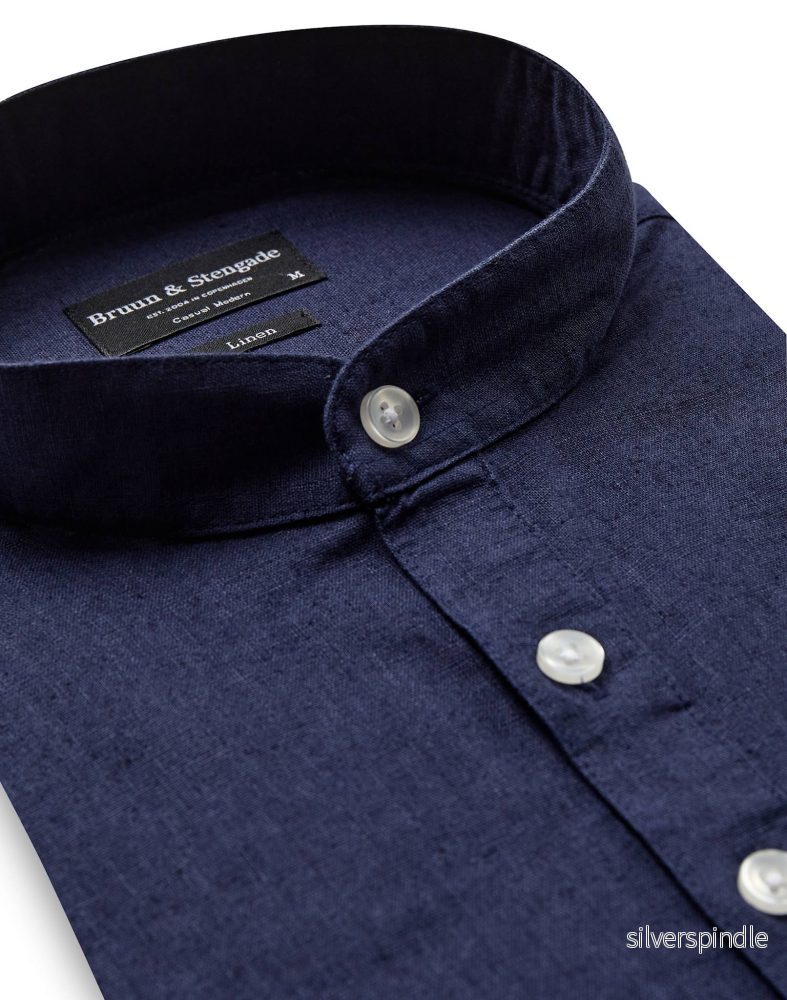 BS Crawford Casual Modern Fit Skjorta - Navy - Bild 2