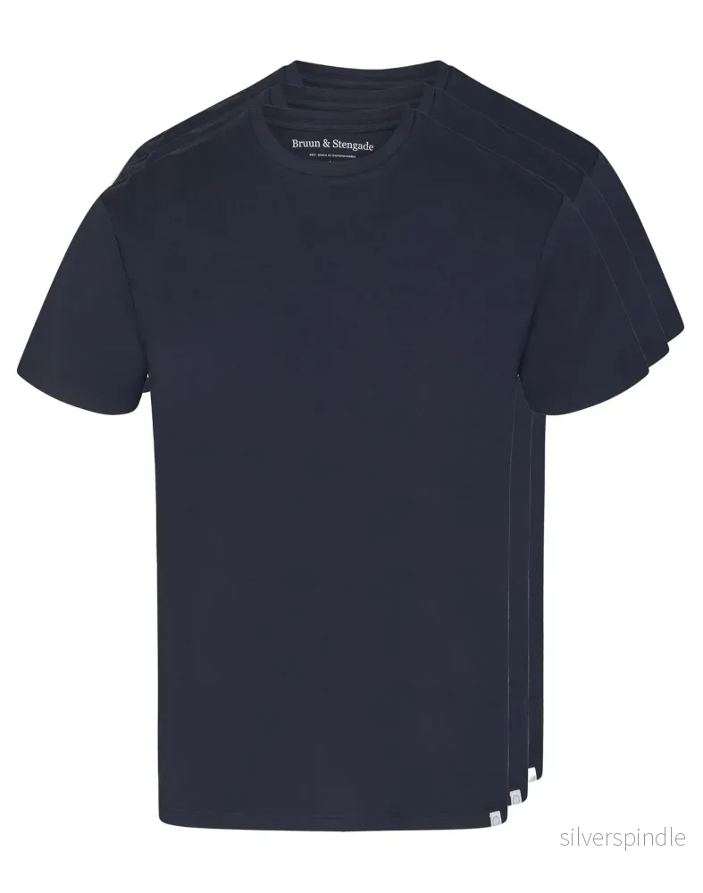BS Antiqua Regular Fit T-Shirt 3-pack - Navy