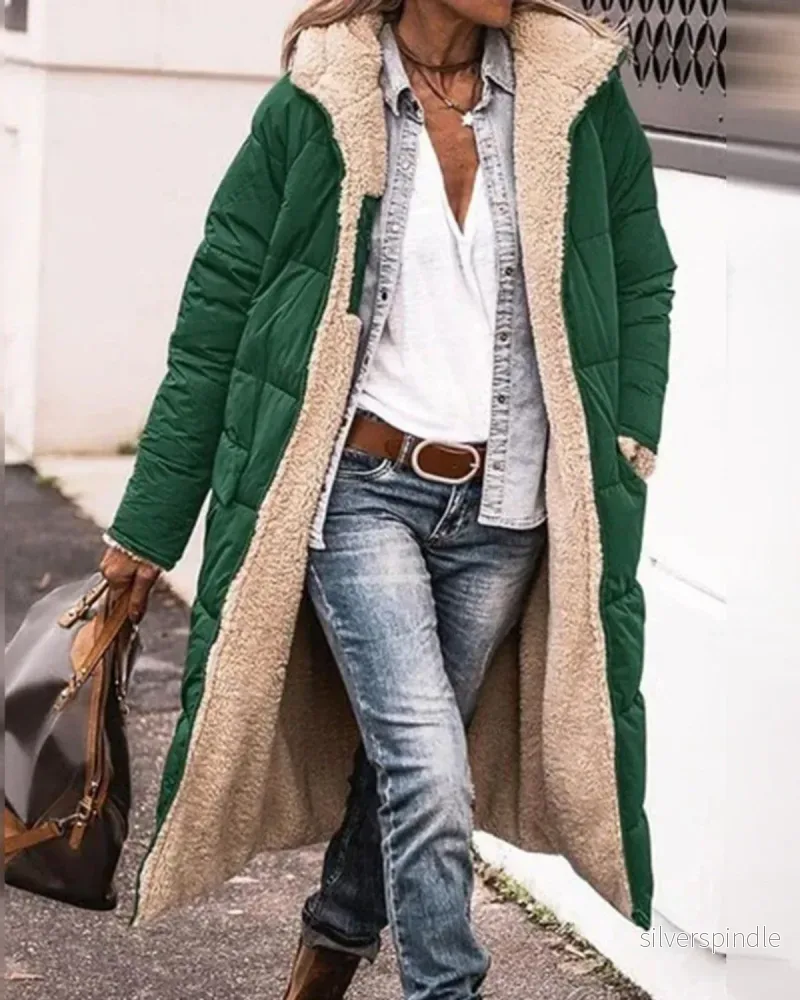 Sofia | Elegant Lång Vinterkappa Dam Med Isolerat Foder - Bild 2