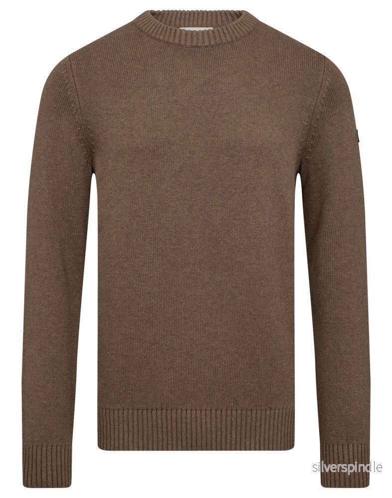BS Thorstein Regular Fit Stickat - Brown