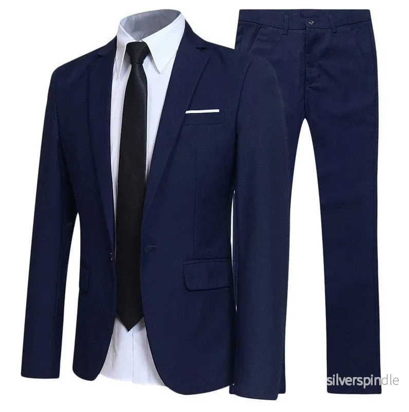 Ethan | Elegant Slim Fit Två Delars Herrkostym - Bild 2