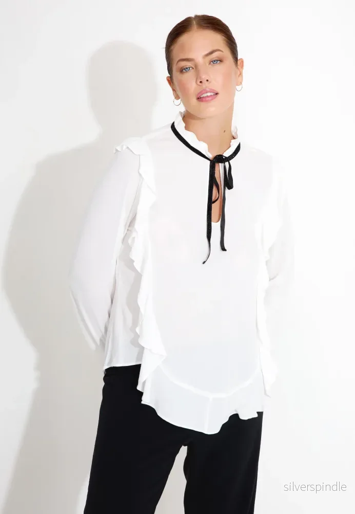 LISALOTTA BLOUSE SEASON - Vit - Bild 2